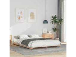 Vidaxl Estrutura Da Cama Castanho 150 X 200 Cm