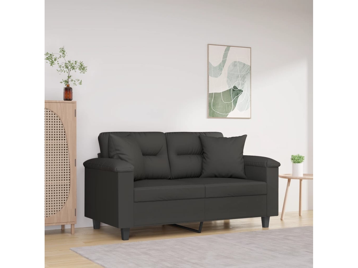 Vidaxl Almofadas Decorativas 2 Pcs 40x40 Cm Microfibra Cinzento-escuro