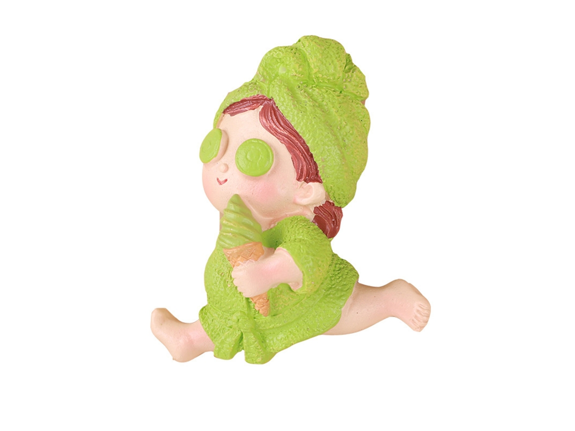 Imã De Geladeira Resina Menina De Pijama Cartoon Simulação