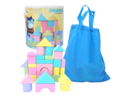 Conjunto De 32 Bloques De Madeira Diy Juguete Educativo Inicial Presente Para Crianças E Meninas