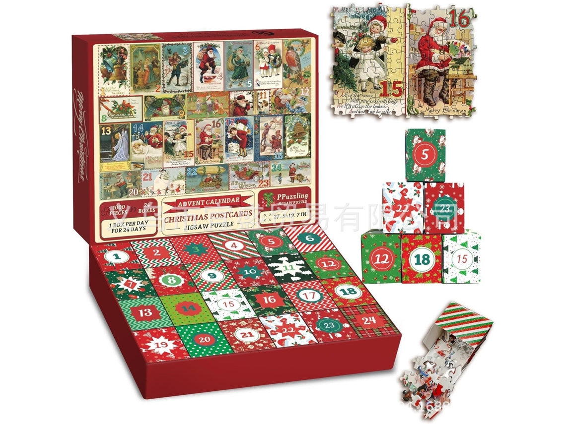 Quebra-cabeças De Natal Com Decorações E Enfeites Para Crianças Papai Noel Em Casa Lurelia