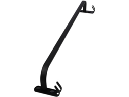 Suporte De Parede Para Toalhas Space Aluminum, Com Haste Única E Acabamento Escovado, Acessório Para Banheiro