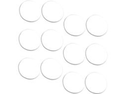 Conjunto De 12 Almofadas Antiderrapantes Transparentes Para Móveis Vidro, Em Polipropileno Pp, Duráveis E Fáceis De Usar