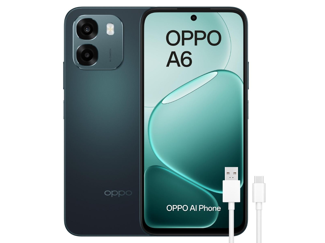 Smartphone OPPO A6 6gb+256gb Negro, Cámara 50 Mp, Batería 6550 Mah