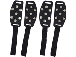 Conjunto de 4 Crampons Antiderrapantes de 7 Dentes para Calçados Ideais para Gelo, Neve, Caminhadas e Outras Condições de Neve. SFUSHOS