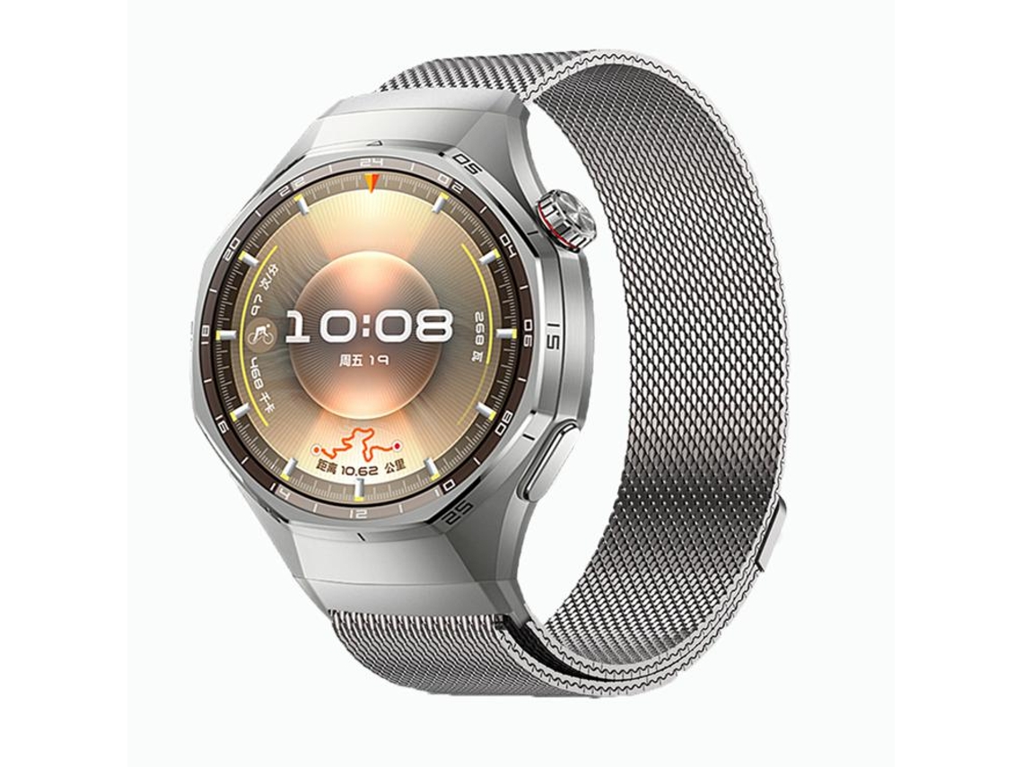 Bracelete para Huawei Watch Fit 4 Pro 4 3 XIAOMOYU nylon trançado ondulado com fecho de velcro cinza