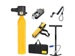 Mini Respirador SFUSHOS com Cilindro de Oxigênio 1l, Preto
