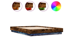 Bed Frame, Bed Frames Vidaxl Marrom Madeira Processada (150 X 200 Cm)