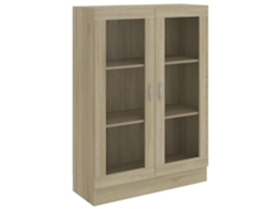 Vitrine Exclusiva Madeira Derivados Carvalho Sonoma MAISON EXCLUSIVE