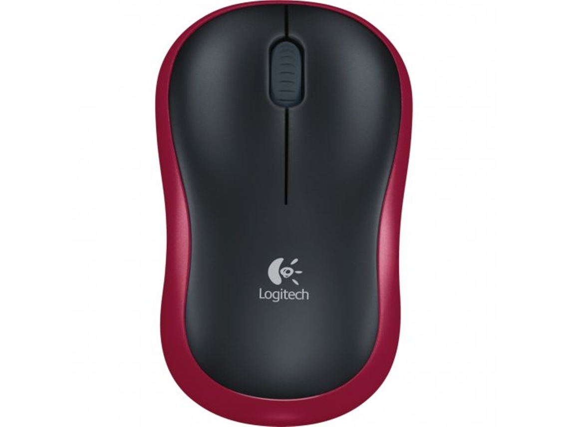 Rato LOGITECH M185 (Wireless - Casual - 1000 dpi - Vermelho)