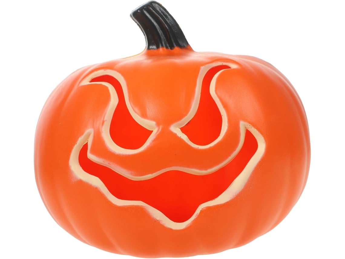 Luminária Noturna Decorativa de Abóbora em Led, Estilo Halloween, Laranja, Sem Bateria SFUSHOS