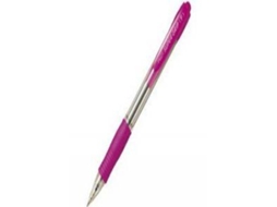 Pack 12 Caneta Pilot Supergrip Cuerpo Rosa Punta 1,0Mm