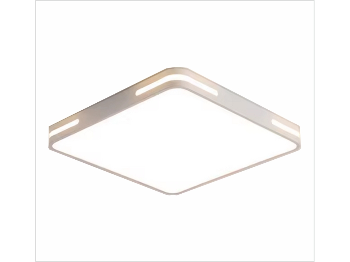 Plafon Led 40W com Controle Remoto Regulável de 2700K-6500K Frio a Branco Quente e Intensidade 4000Lm Acabamento Branco Quadrado 40X40Cm PAPUQ