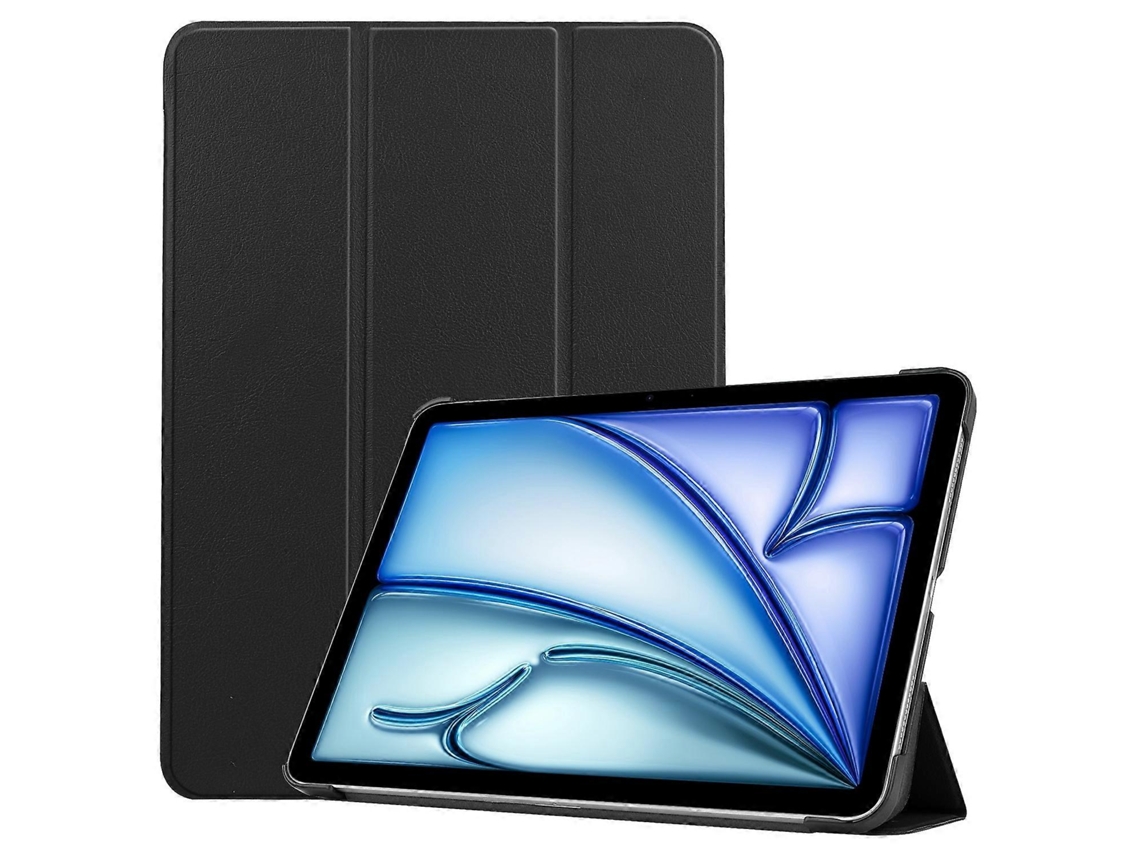 Capa de couro inteligente com 3 dobras Webake Custer Pure Color para tablet