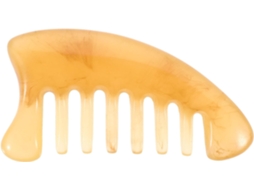Caneta de resina com dentes longos para massagem capilar, antiestática.