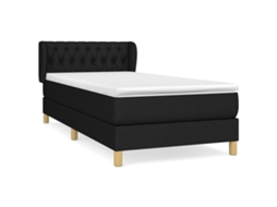 Box Spring Bed, Box Spring Beds Vidaxl Preto Tecido (90 X 200 Cm)