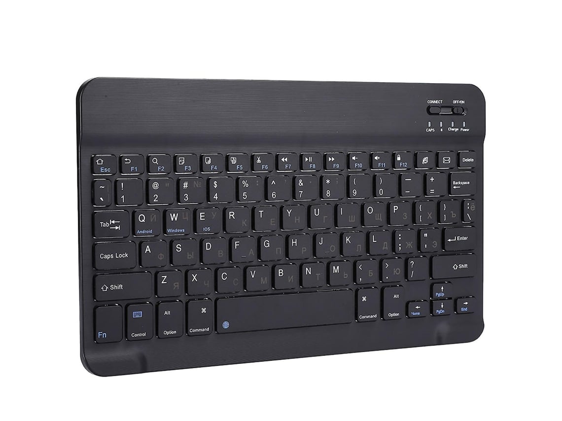 Teclado Bluetooth Russo Ultrafino De 10,1 Polegadas Para Android. Teclado Bluetooth Sem Fio Com Excelente Custo Benefício VONKELIOS