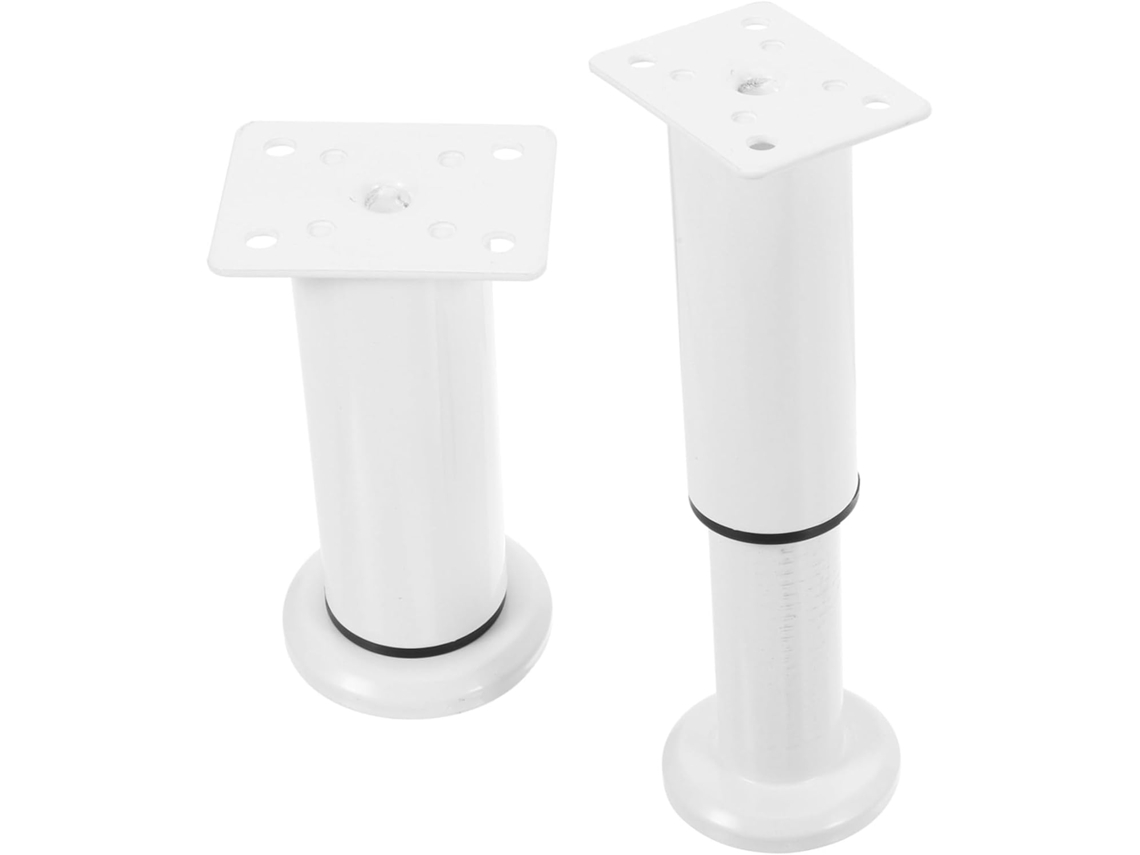 Operitacx 2 Peças Pés De Metal Ajustáveis Para Móveis, Mesa, Sofá, Altura, Suporte Resistente Para Sala De Estar