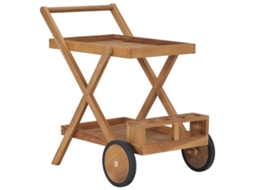 Tea Trolley, Tea Trolleys Vidaxl Marrom Teca