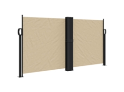 Retractable Side Awning, Retractable Side Awnings Vidaxl Bege Poliéster (120 X 600 Cm)