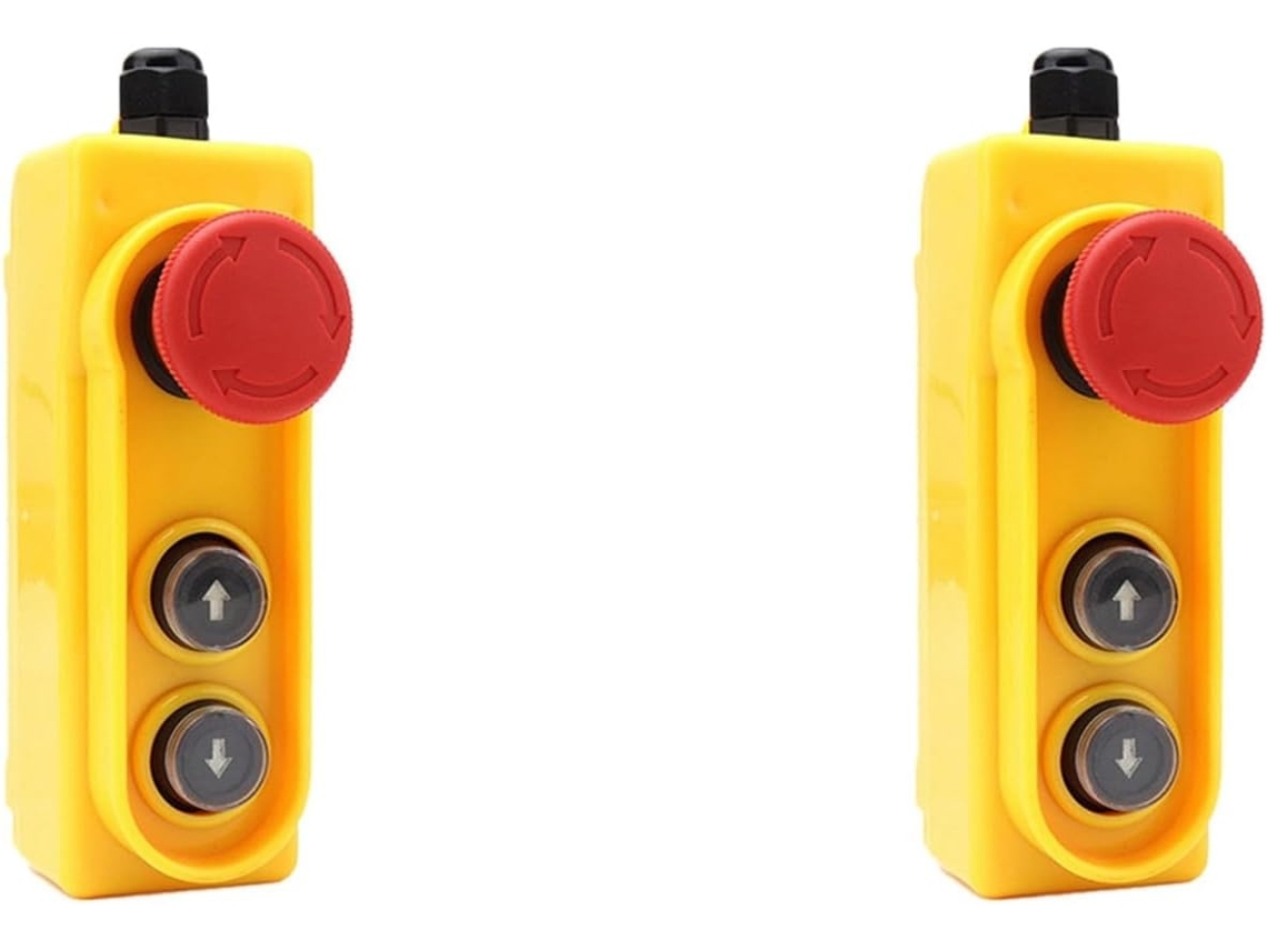 Botões de elevação Prova Chuva, interruptor de botão de emergência com controle direto 2, 2 kW, interruptor