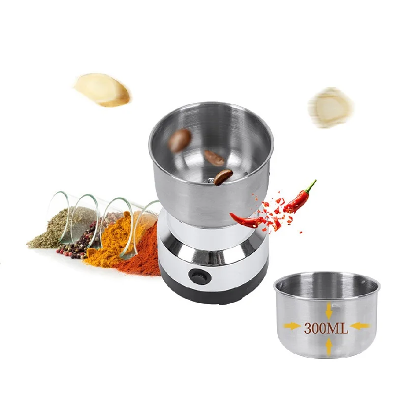 Moedor De Café Elétrico, Para Grãos De Café, Com Moagem Prática Para Espresso, Café Coado, Casa, Escritório E Viagens