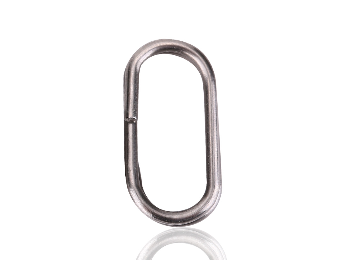 Conector Anel Split Oval Inox Pesca 10x19mm 100un