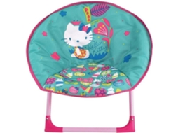 Asiento Plegable Hello Kitty Con Forma De Luna Para Niños, Altura 47 X 54 X 45 Cm