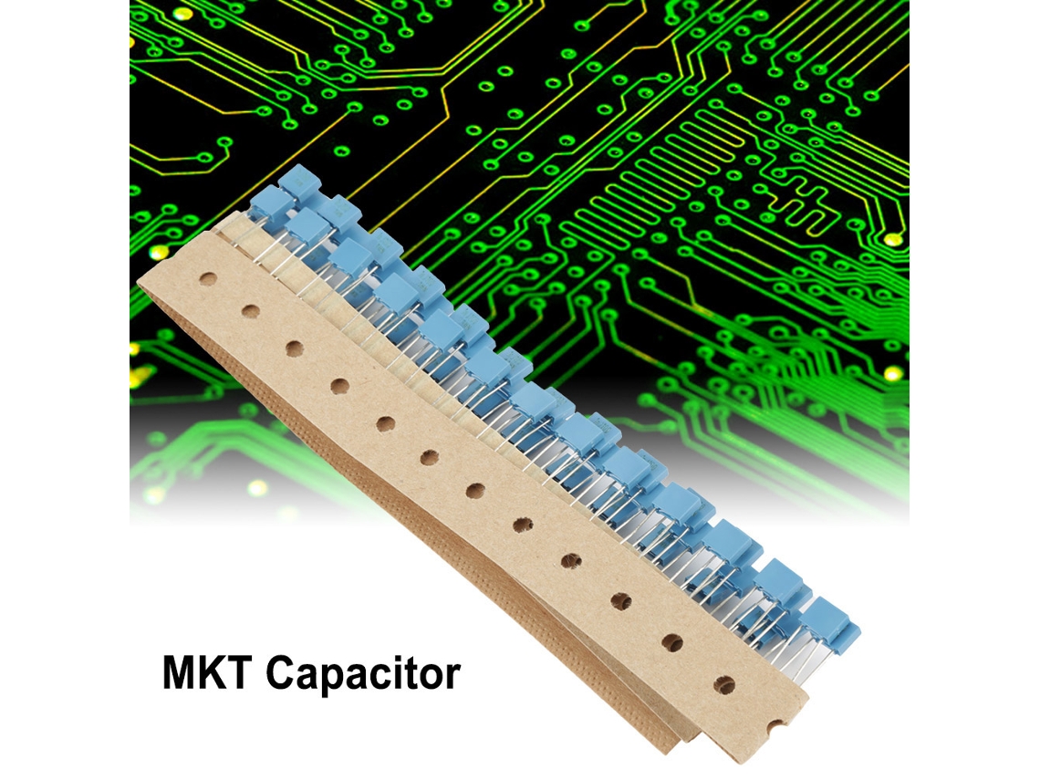 Capacitor Polyester Metalizado Laxiscreed Mkt Boxed 0,1uf 100v Para Eletrônica