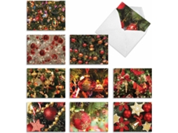 Caixa Com 10 Cartões De Natal Em Branco Diversos Elfos, Enfeites E Cartões De Natal Aquaforge