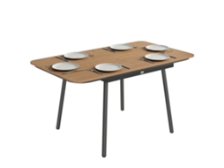 Mesa de Jardim Teca (140x80cm, 6 Pessoas, Wpc, Resistente À Ferrugem)