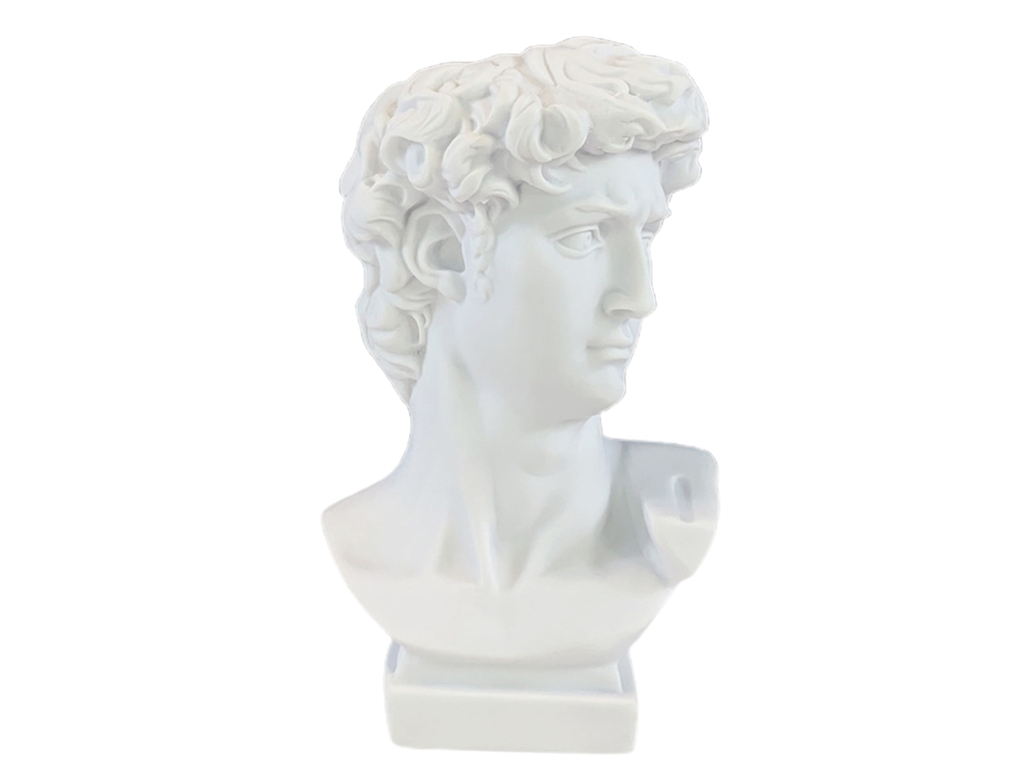 Suporte de bolso em resina com estátua de David para Organização de Mesa e Maquilhagem LAXISCREED
