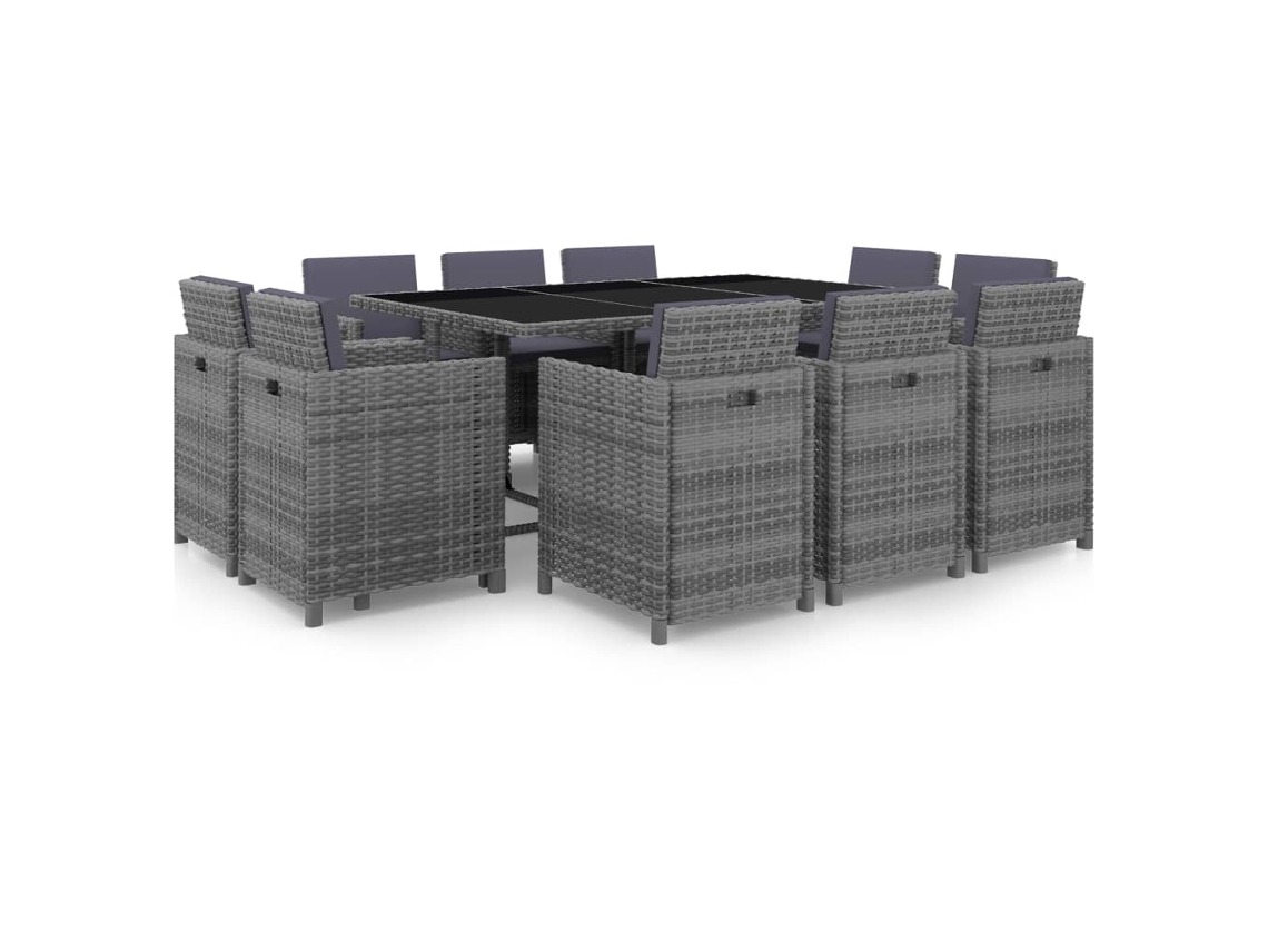 Outdoor Dining Set, Outdoor Dining Sets Vidaxl Cinzeto Rattan / Vime (n/a)