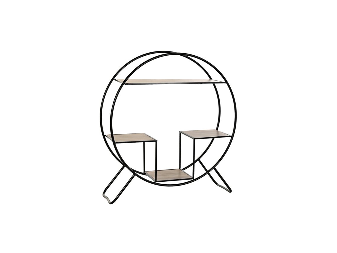 Prateleira ALEXANDRA HOUSE LIVING em metal preto, 90x30x100cm