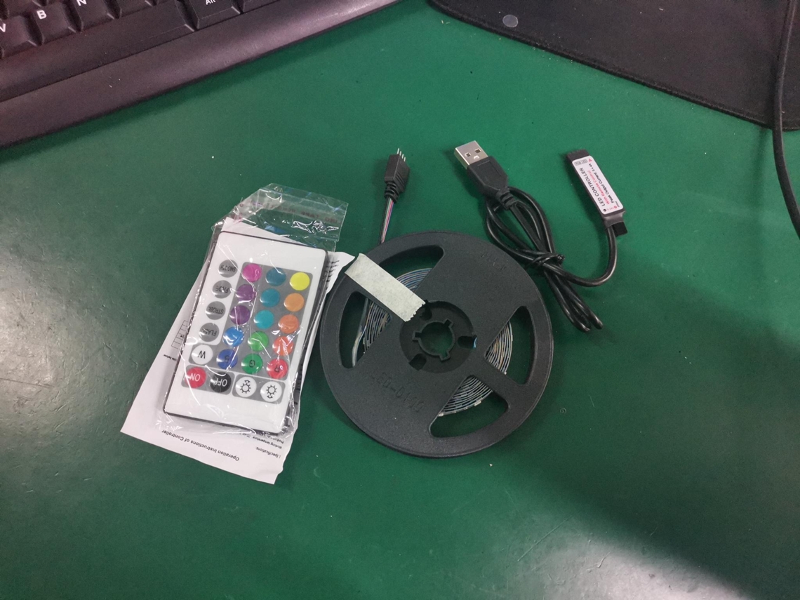 2026 tira Led Rgb Flexible 5v Usb com Controle Remoto para Iluminação de Fundo de Tv e Decoração