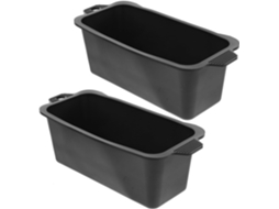 Bandejas Coletoras de Gordura Reutilizáveis Kichouse, Pacote com 2 Unidades, Revestimento de Silicone, Pretas, Evitam CHABERLU