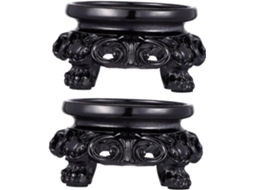Conjunto De 2-suportes Para Esferas Cristal Sewroro, Pedestal Leve E Durável Em Resina Sintética Para Sala De Estar