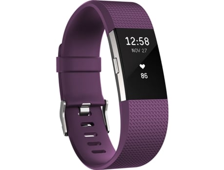 Pulseira Desportiva FITBIT BY GOOGLE Charge 2 (Wireless - Até 5 dias de autonomia - Roxo)
