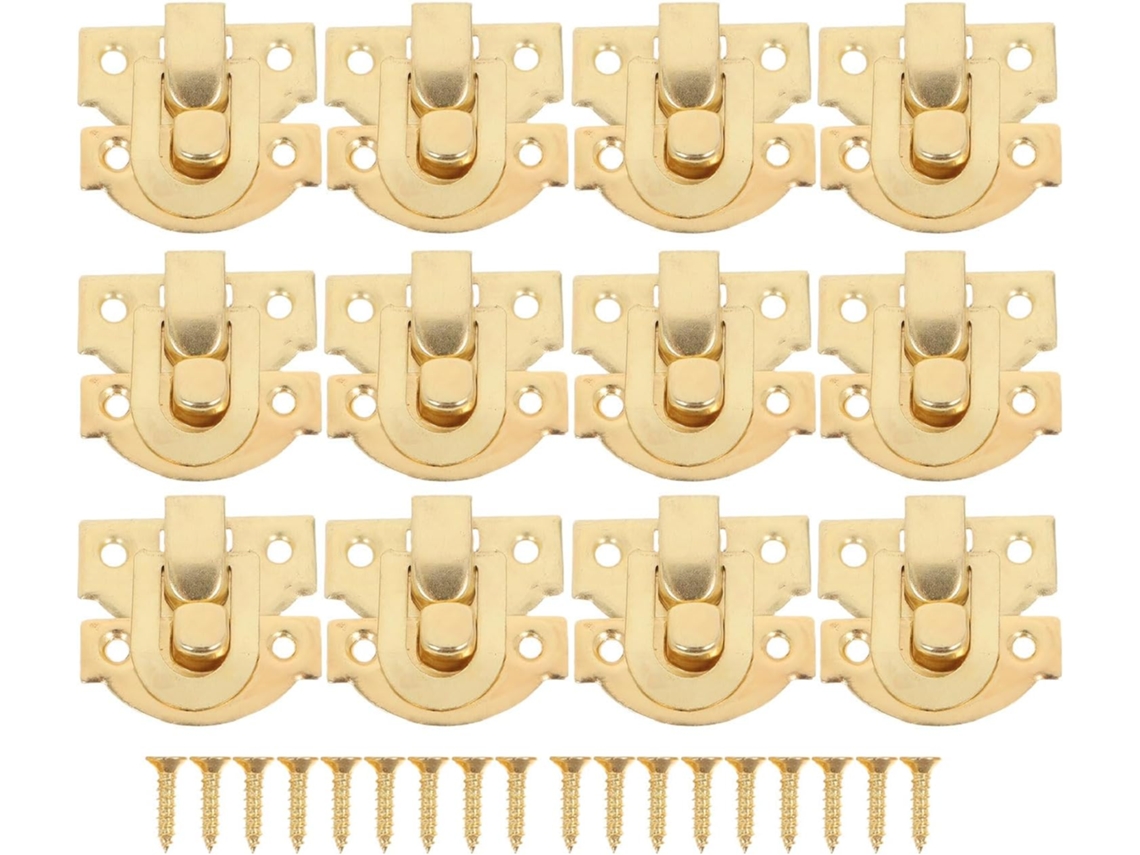 Conjunto De 40 Fechos Metal Decorativos Retrô Pequenos Para Caixas