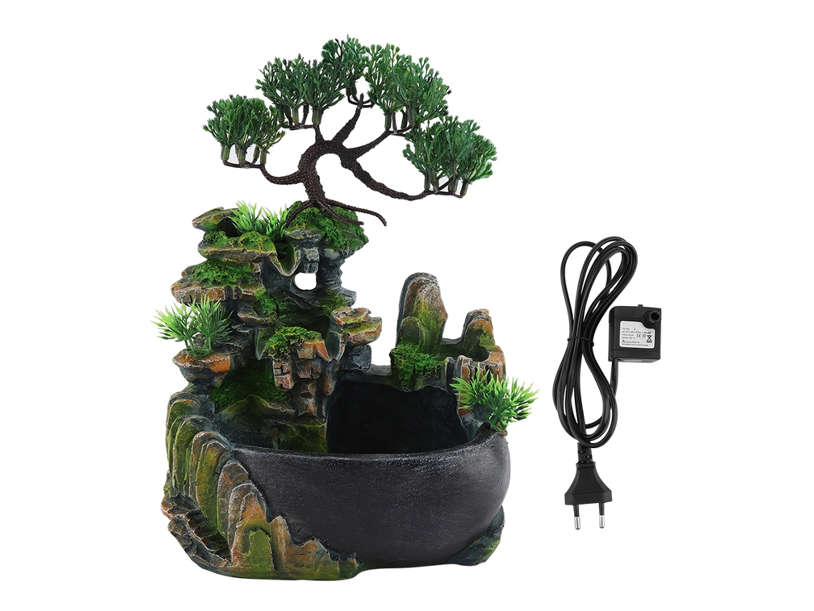 Fontainha de Mesa Cascata Zen Meditação com Água