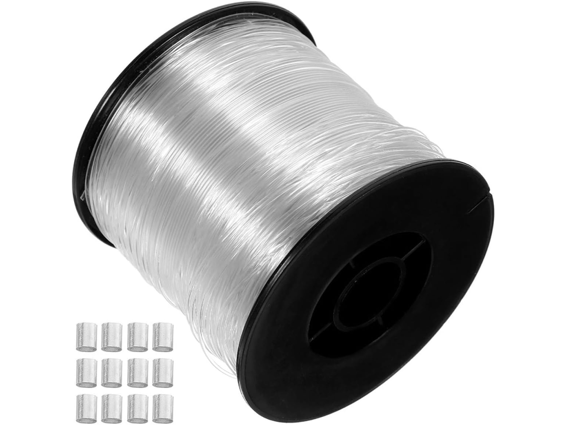 Linha De Pesca De Nylon Transparente E Invisível, Flexível E Resistente
