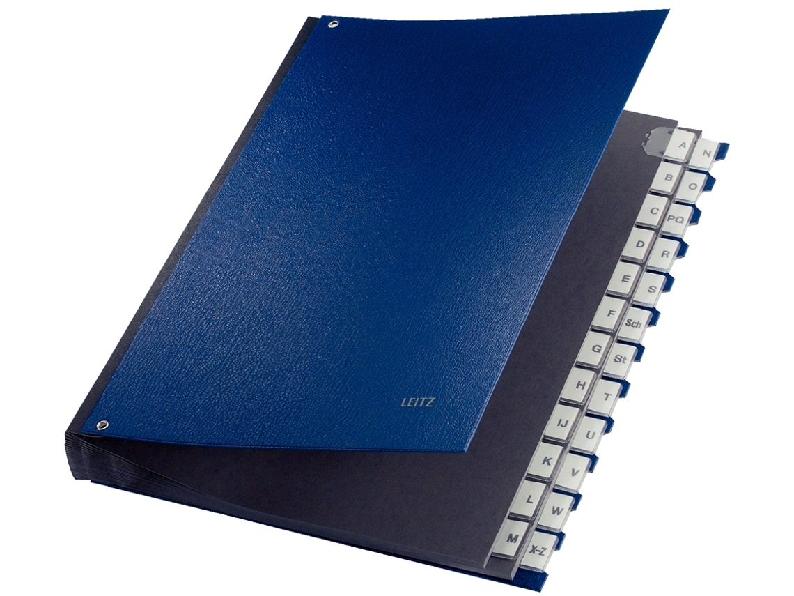 Pasta de Mesa LEITZ A4 A-Z 24 Compartimentos Plástico Azul