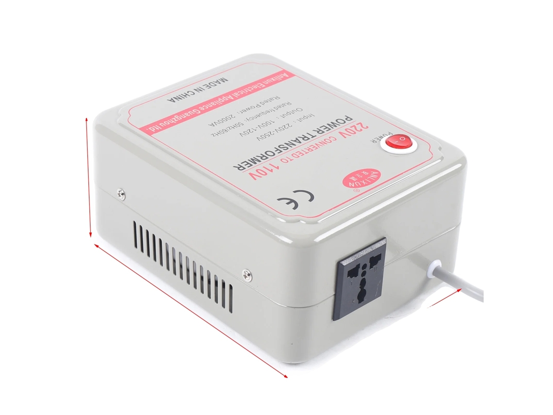 Transformador, Conversor De Tensão 220v, 250v Para 110v, 120v, 2000w
