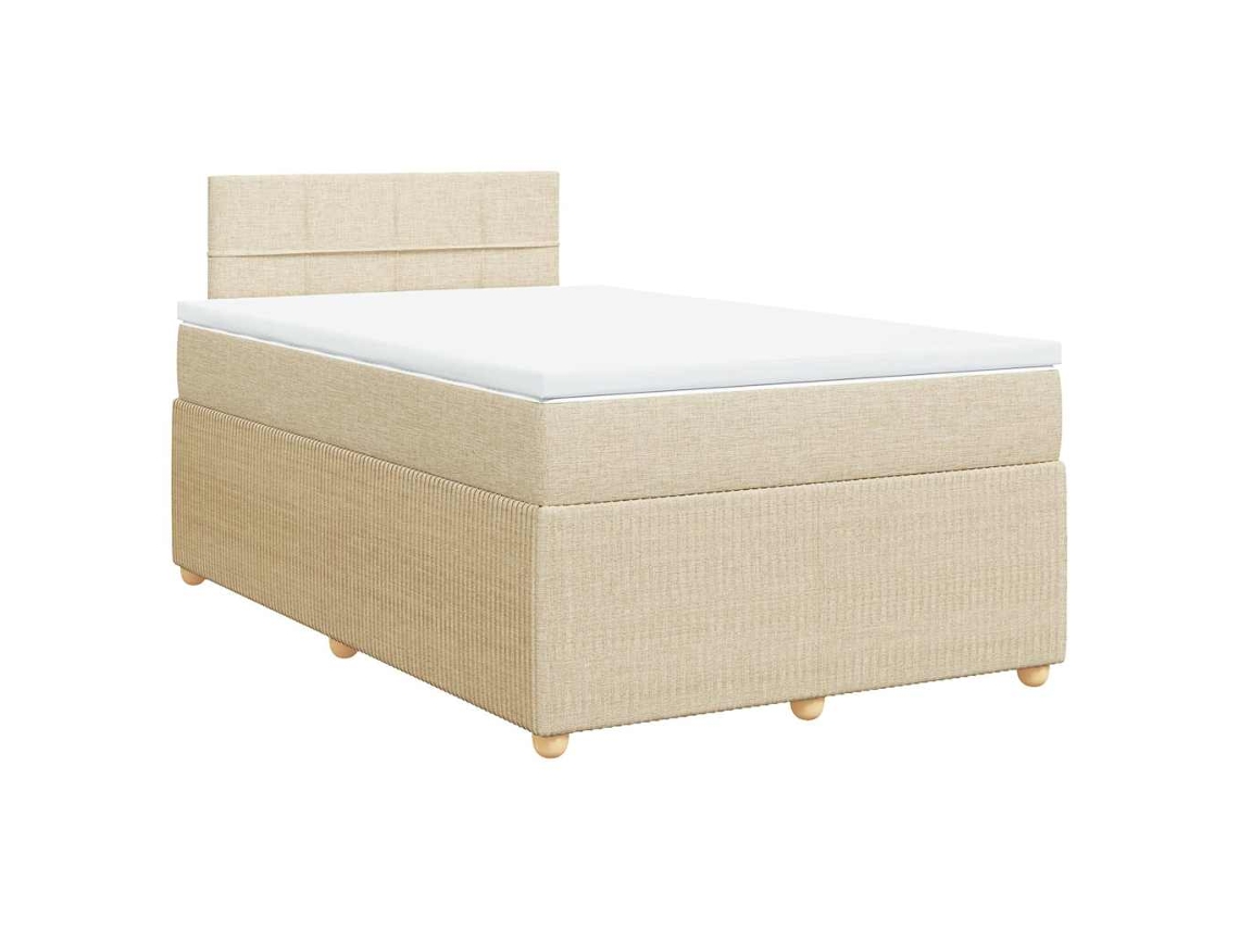 Box Spring Bed, Box Spring Beds Vidaxl Creme Tecido (120 X 190 Cm)