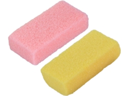 Ferramenta Para Pedicure, 2 Peças, Pedra Azul Natural, Pu, Cabo Confortável