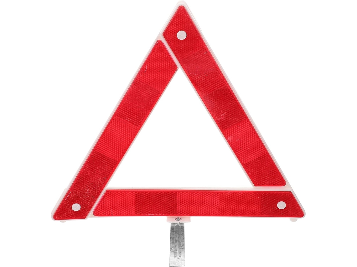 Sinalizador Triangular De Plástico Vermelho Para Facilitar A Instalação.