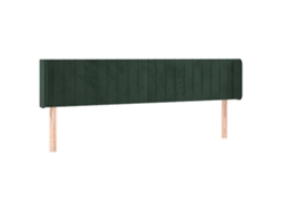 Headboard, Headboards Vidaxl Verde Veludo (183 X 16 X 78/88 Cm)