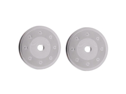 2 Unidades Stainless Steel Tank Cap Gas Box Cover Car-styling Acessórios Para 206 207 C2