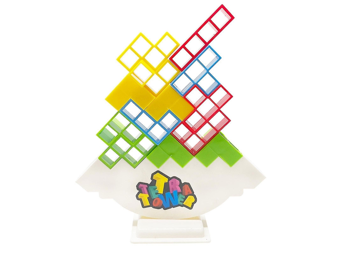Jogo De Equilíbrio Tetra Tower 48 Peças Com Blocos Para Crianças E Adultos Lurelia
