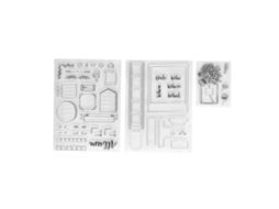 3 Peças de Selos Transparentes Diy Duráveis Reutilizáveis Material Tpr para Scrapbooking e Manuais